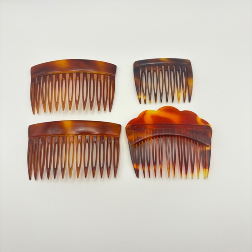 Tortoiseshell Pattern Side Hair Combs Standard Petite‎ Ornamental Hair Accessory